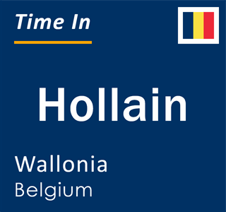 Current local time in Hollain, Wallonia, Belgium