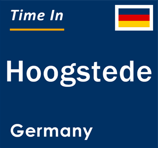 Current local time in Hoogstede, Germany
