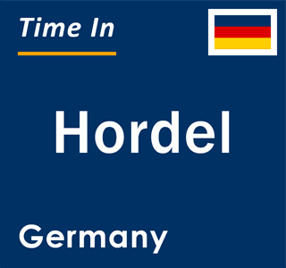 Current local time in Hordel, Germany