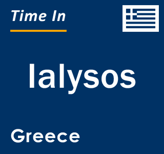 Current local time in Ialysos, Greece