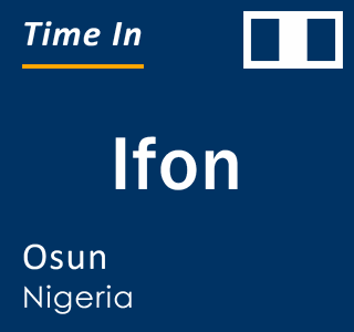 Current local time in Ifon, Osun, Nigeria