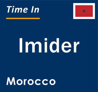 Current local time in Imider, Morocco