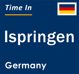 Current local time in Ispringen, Germany