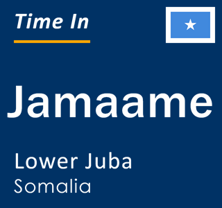 Current local time in Jamaame, Lower Juba, Somalia