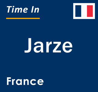 Current local time in Jarze, France