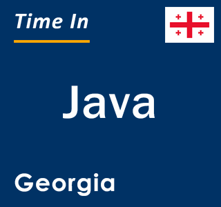 Current local time in Java, Georgia