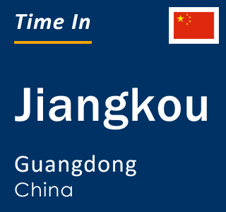 Current local time in Jiangkou, Guangdong, China