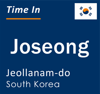 Current local time in Joseong, Jeollanam-do, South Korea