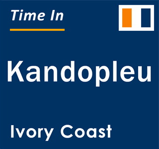 Current local time in Kandopleu, Ivory Coast