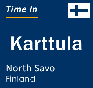 Current local time in Karttula, North Savo, Finland