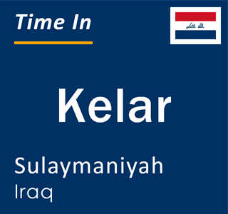Current local time in Kelar, Sulaymaniyah, Iraq