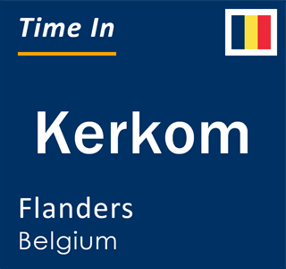 Current local time in Kerkom, Flanders, Belgium