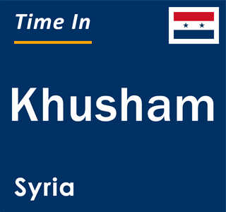 Current local time in Khusham, Syria