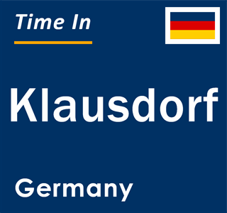 Current local time in Klausdorf, Germany