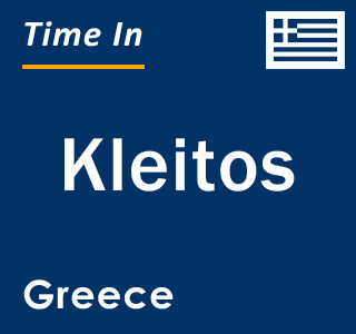Current local time in Kleitos, Greece