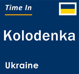 Current local time in Kolodenka, Ukraine