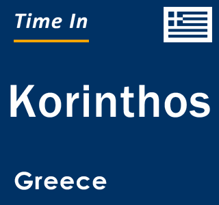 Current local time in Korinthos, Greece
