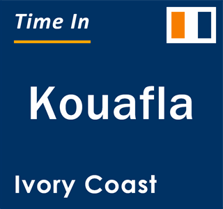 Current local time in Kouafla, Ivory Coast