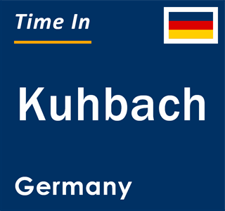 Current local time in Kuhbach, Germany