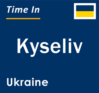 Current local time in Kyseliv, Ukraine