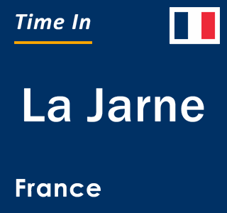 Current local time in La Jarne, France