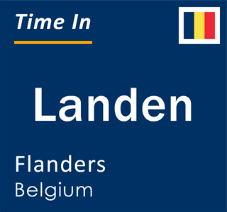 Current local time in Landen, Flanders, Belgium