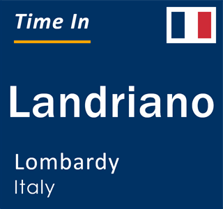 Current local time in Landriano, Lombardy, Italy