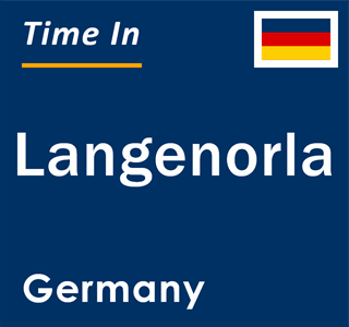 Current local time in Langenorla, Germany