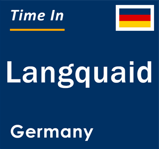 Current local time in Langquaid, Germany