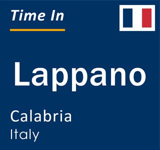 Current local time in Lappano, Calabria, Italy