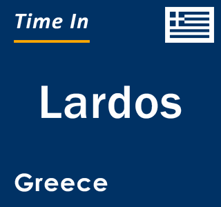 Current local time in Lardos, Greece