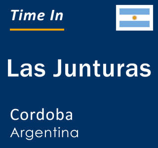 Current local time in Las Junturas, Cordoba, Argentina