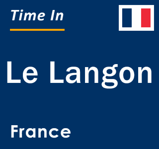 Current local time in Le Langon, France