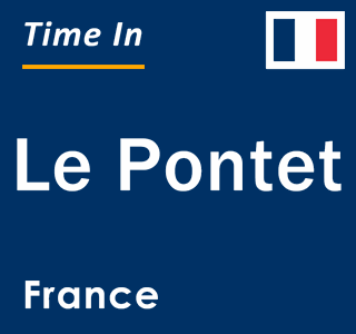 Current local time in Le Pontet, France