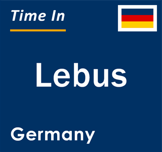 Current local time in Lebus, Germany