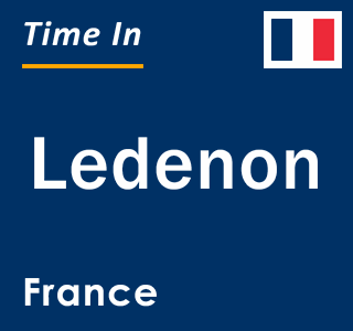 Current local time in Ledenon, France