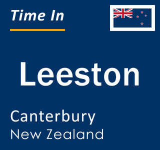 Current local time in Leeston, Canterbury, New Zealand