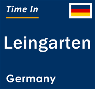 Current local time in Leingarten, Germany