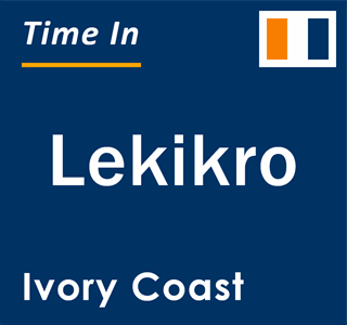 Current local time in Lekikro, Ivory Coast