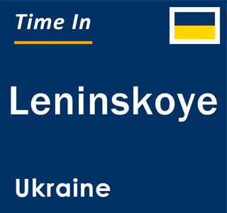 Current local time in Leninskoye, Ukraine