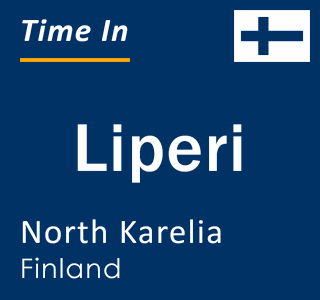 Current local time in Liperi, North Karelia, Finland