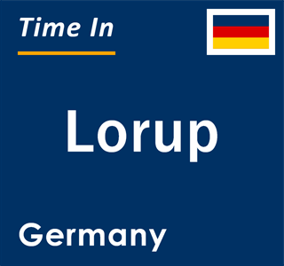 Current local time in Lorup, Germany