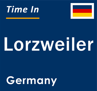 Current local time in Lorzweiler, Germany