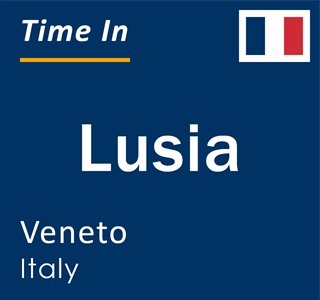Current local time in Lusia, Veneto, Italy