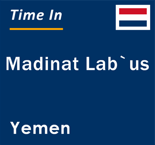 Current local time in Madinat Lab`us, Yemen