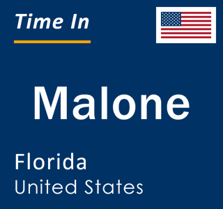 Current local time in Malone, Florida, United States
