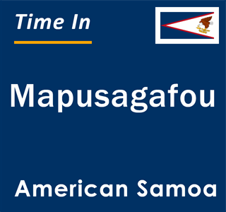 Current local time in Mapusagafou, American Samoa