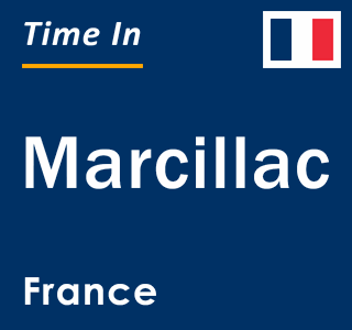 Current local time in Marcillac, France
