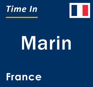 Current local time in Marin, France