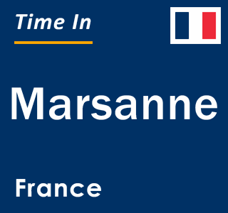 Current local time in Marsanne, France